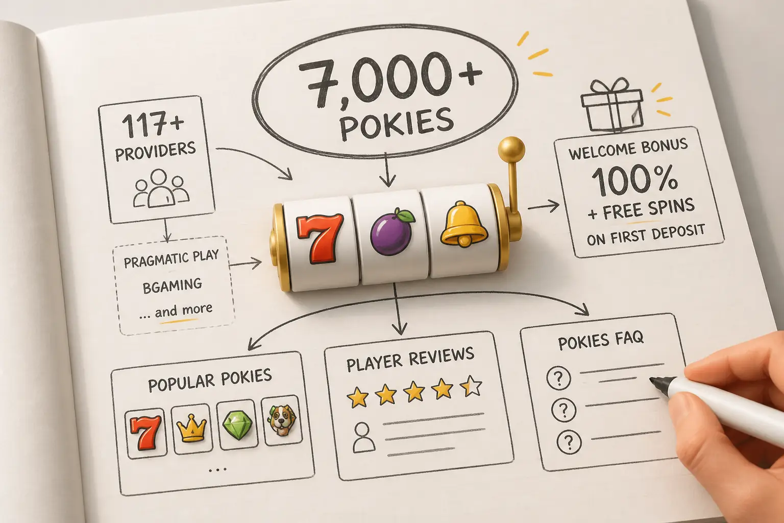 7bit Casino Pokies visual guide for 7bit Casino
